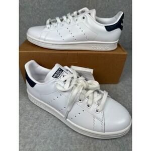 Adidas Stan Smith White and Navy Sneakers‎ Mens Size US 5 - Unisex Shoes
